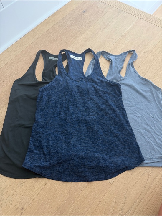Outdoor Voices Tops - Outdoor Voices Racerback Tank Trio - Navy, Black, Light Gray